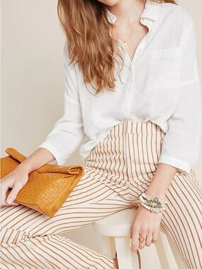 Anthropologie Pilcro The Andie Boyfriend Shirt